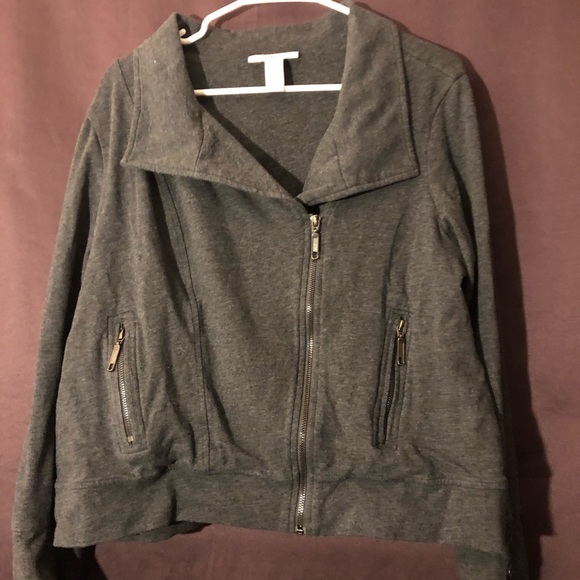 Gray Zip Jacket - Picture 2 of 3